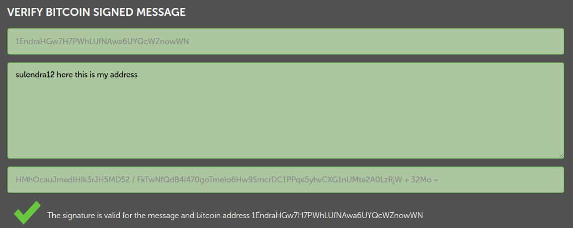 Sign A Message With A Bitcoin Address Ico Pulse - 