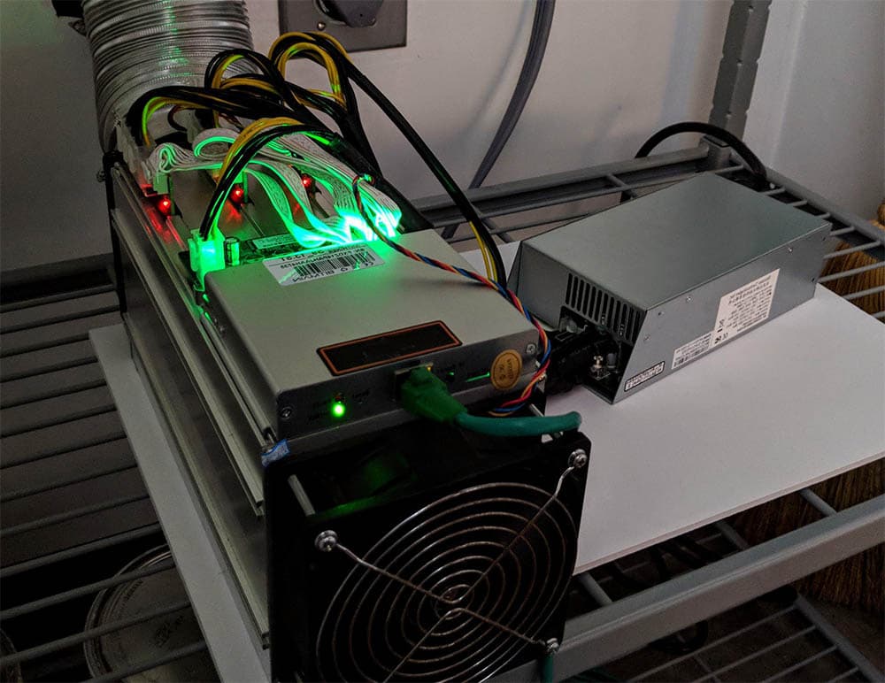 Desktop computer configured for crypto-mining